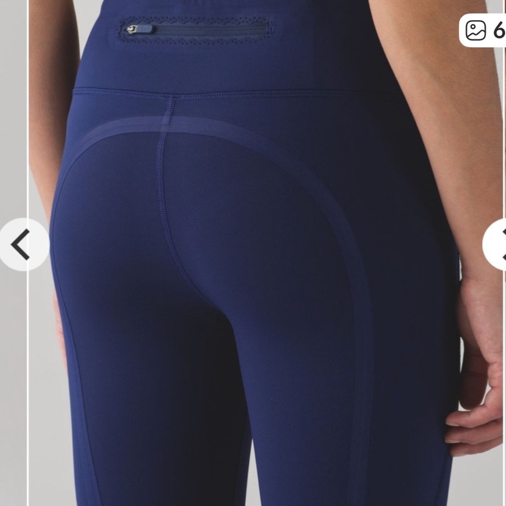 Lululemon Leggings On Track Tights Blue size 6